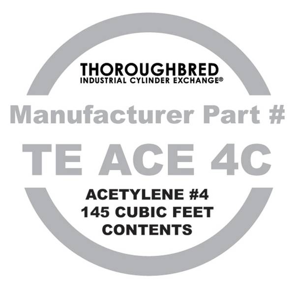 Photo of Industrial Acetylene Cylinder Contents Only