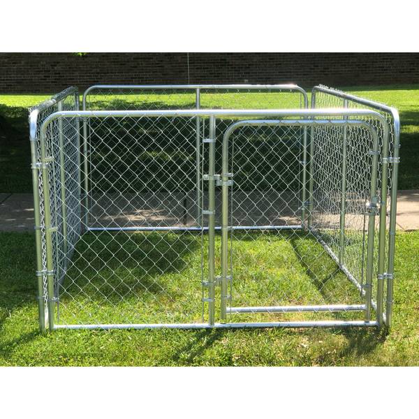 Stephens pipe and outlet steel dog kennel