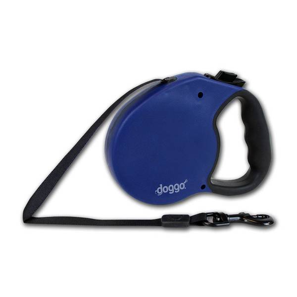 Doggo Doggo Everyday Retractable Dog Leash, Blue, M DGO RLSH BL MD Blain's Farm & Fleet