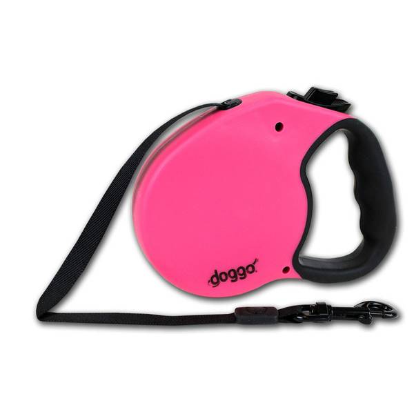 Doggo Doggo Pink Everyday Retractable Dog Leash, Large Dog DGO RLSH PK LG Blain's Farm & Fleet