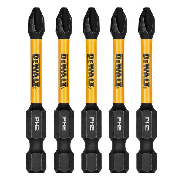 DEWALT 5-Pack FLEXTORQ IMPACT #2 Phillips 2.25