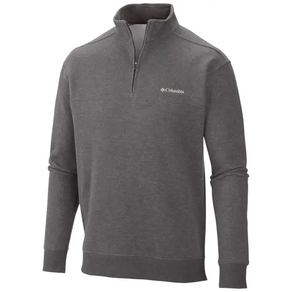 columbia black great hart mountain ii half zip sweatshirt