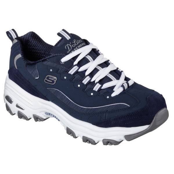 Skechers Women's D'Lites-Me Time Athletic Shoes, Navy, 6 - 11936-NVW-6 ...