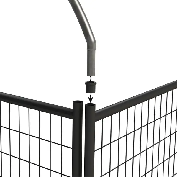 Pet Sentinel 6' x 5' Heavy Duty Black Gate Panel - 541648