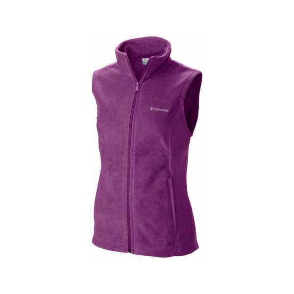 columbia purple fleece vest