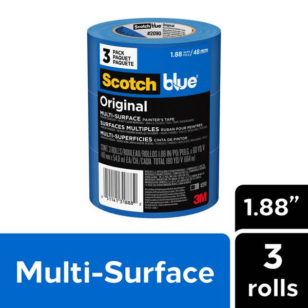 STIKK Painters Tape - 3pk Black Painter Tape - 1/4 inch x 60 Yards - Paint  Tape for Painting, Edges, Trim, Ceilings - Masking Tape for DIY Paint