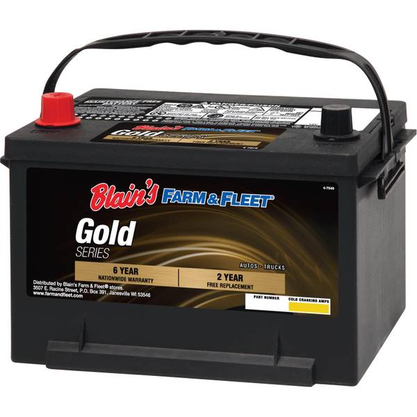 Blains Farm And Fleet 6 Year Gold Automotive Battery 58 58g Blains Farm And Fleet 0924