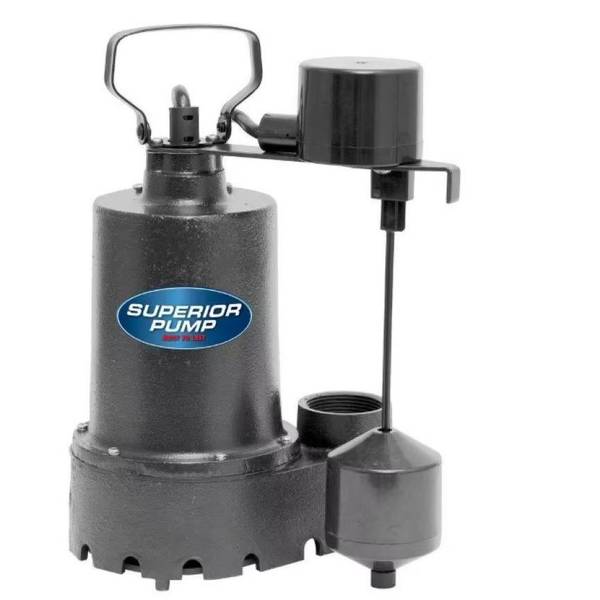 Photo of 1/3 HP Submersible Cast Iron Sump Pump