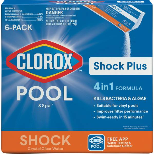 Photo of 6-Pack Pool & Spa 1 lb Shock Plus