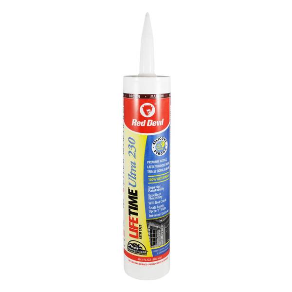 Red Devil 10.1 oz Lifetime Ultra Acrylic Latex Brown Sealant Caulk