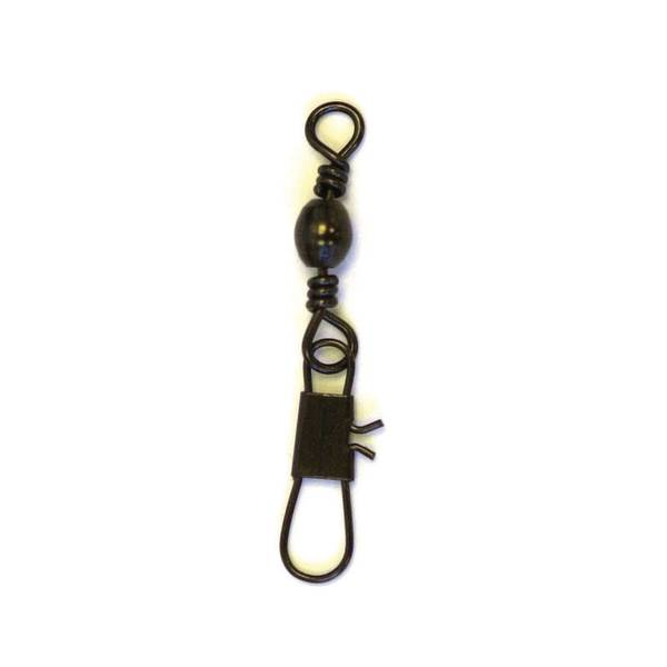 Eagle Claw Size 1 Barrel Swivel with Snap for Interlocking - 01032-001