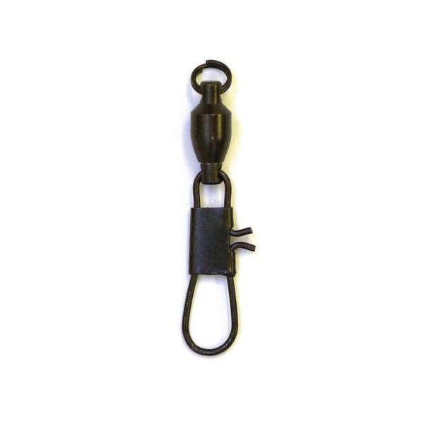 Eagle Claw Size 1 Barrel Swivel with Snap for Interlocking - 01032