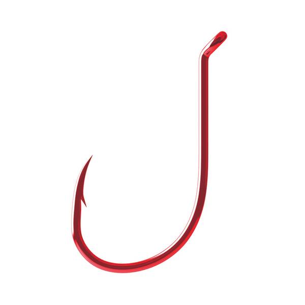 Eagle Claw Long Shank Octopus Hook - Red