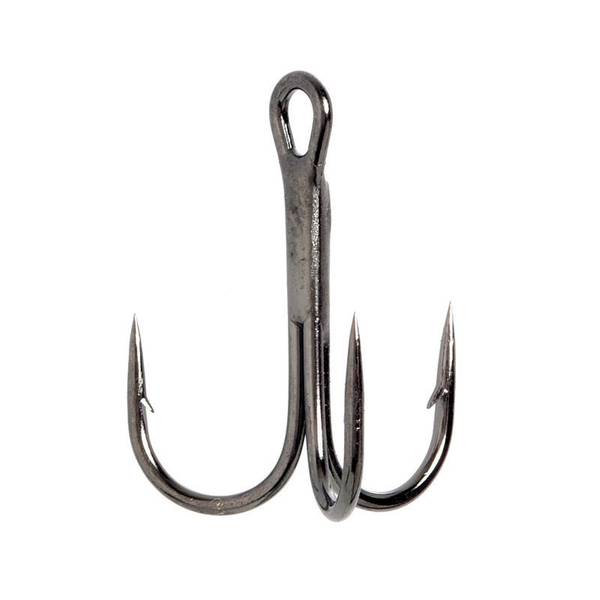 Eagle Claw Treble Regular Shank Curved Point Hook - 374TH-4