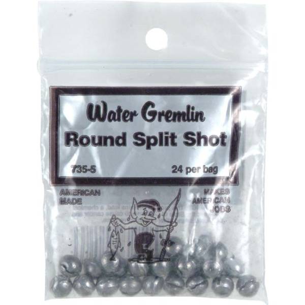 Water Gremlin Round Split Shot - 5