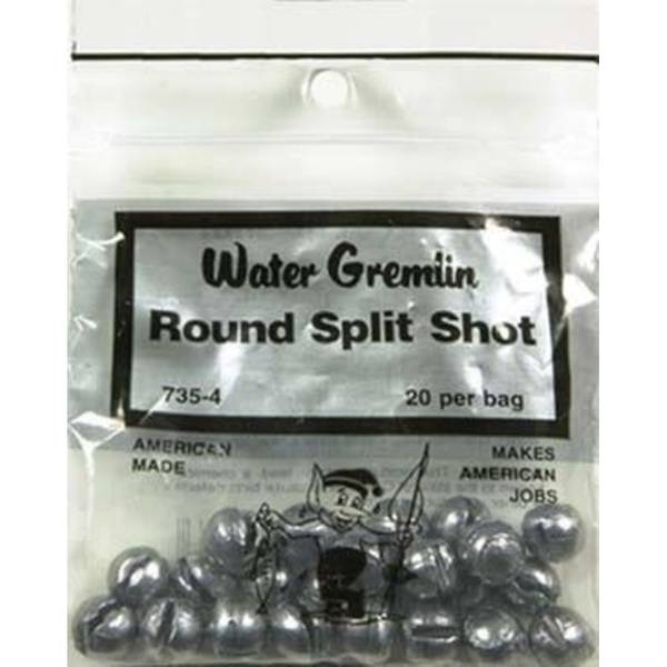 Water Gremlin Company 735-4 Round Split Shot