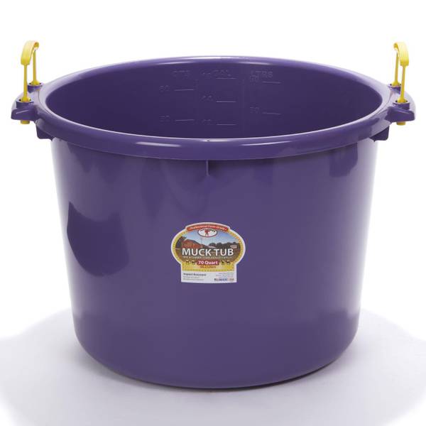 DoubleTuf 70 Qt Muck Bucket, Purple PSB70PURPLE Blain's Farm & Fleet