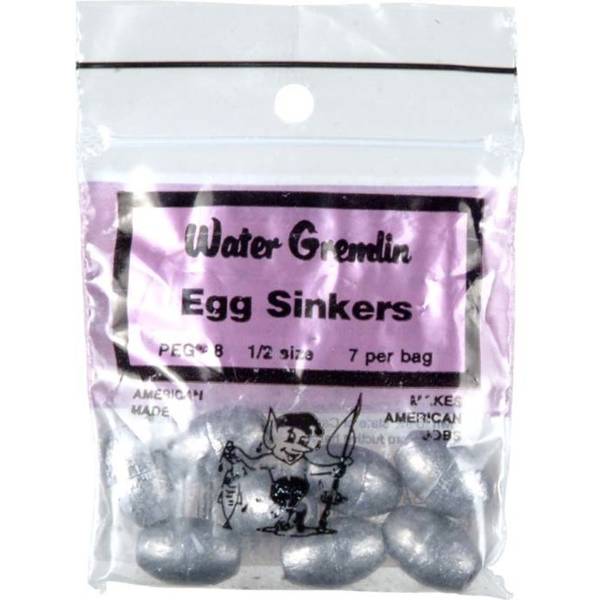 Water Gremlin Company 1/2 oz Egg Sinkers - PEG-8