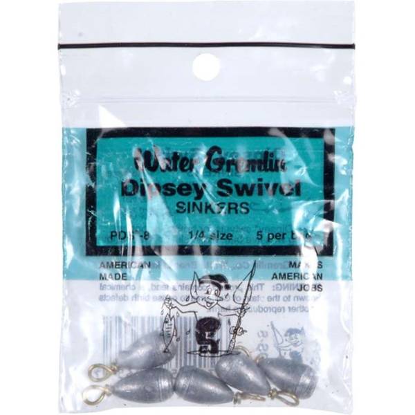 Water Gremlin Company 1/4 oz Dipsey Sinkers - PDS-8
