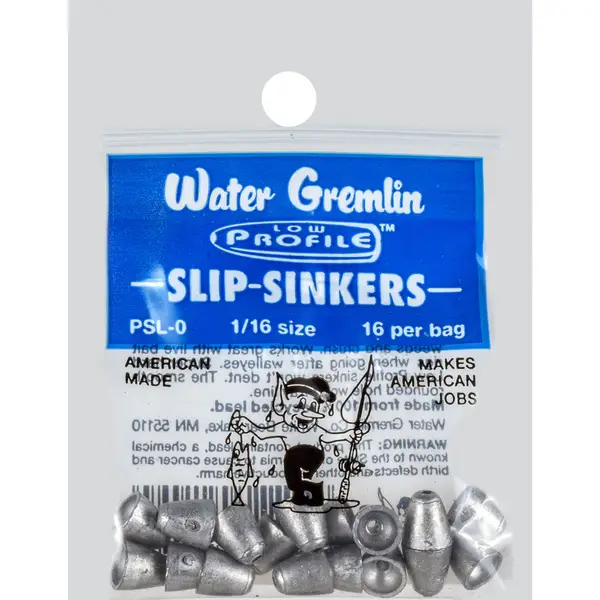 Water Gremlin Low Profile Slip Sinkers