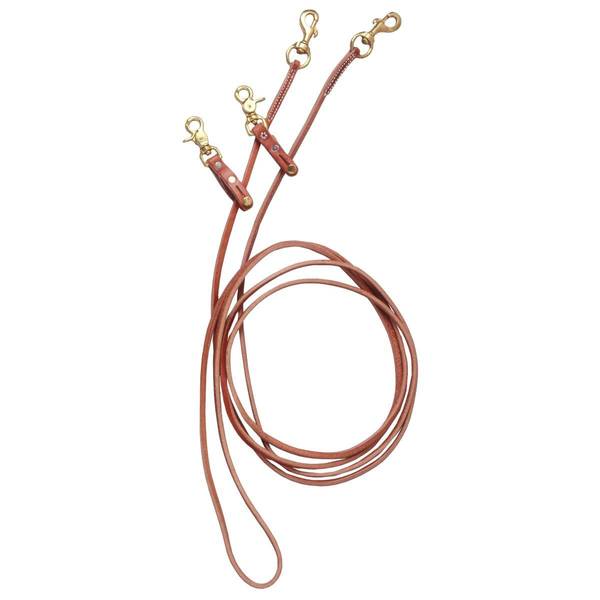 JT International Royal King Leather Pulley Draw Reins 43100100