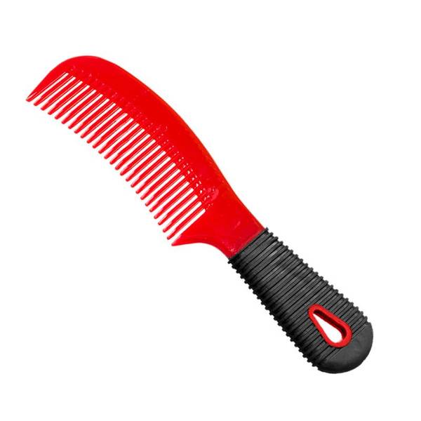 Hilason 7-5 /8 Inch Plastic Dandy Horse Brush-Red