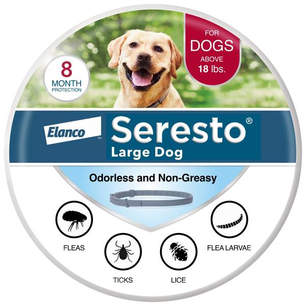 Bayer Seresto Dog Flea and Tick Collar, Large Breeds SRO57960 Blain