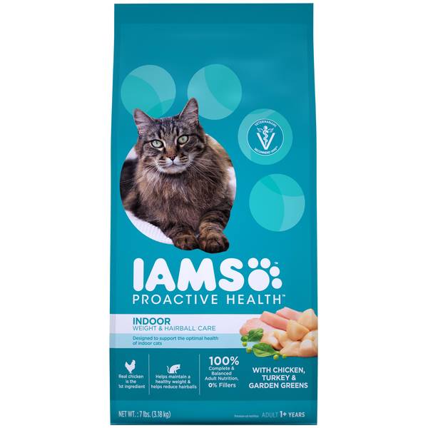 IAMS Proactive Health Indoor Weight Hairball Care Adult Cat Food