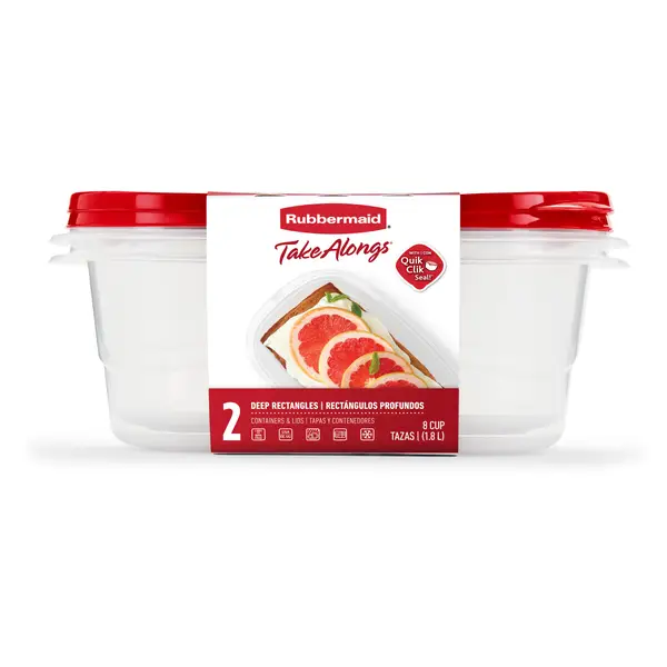 Rubbermaid TakeAlongs Twist Top 2-Cup Food Storage Containers, 3-Pc. Set