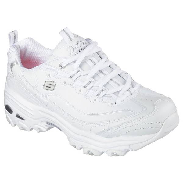 Skechers Women's D'Lites Fresh Start Athletic Shoes, White, 7.5W -  11931W-WSL-7.5W