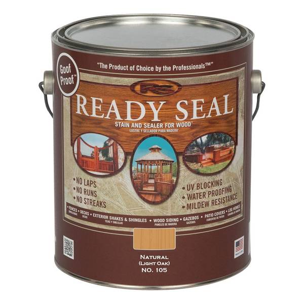 Photo of 1 Gallon Natural Light Oak Exterior Wood Stain and Sealer