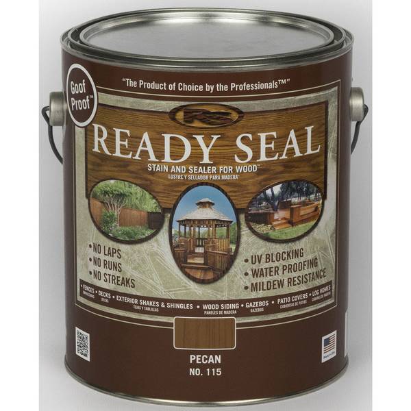 Ready Seal 1 Gallon Pecan Exterior Wood Stain and Sealer 115 Blain