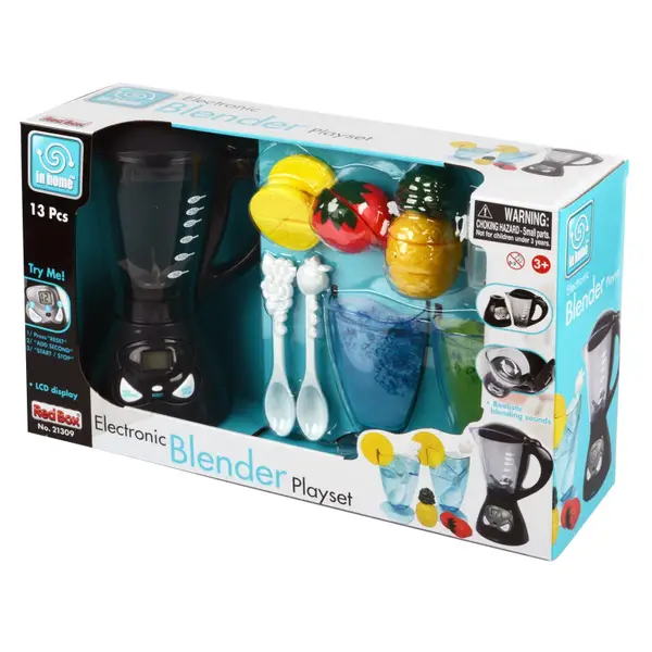 Playgo TEAL Gourmet Kitchen Appliances 3 pc set Coffee Maker / Mixer /  Blender