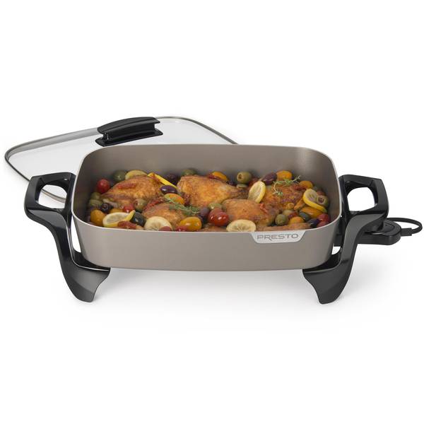 Brentwood Appliances 16 sq. in. Black Nonstick Electric Skillet