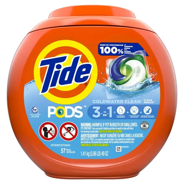 Tide Simply PODS +Oxi Liquid Laundry Detergent Pacs, Daybreak Fresh, 13  count