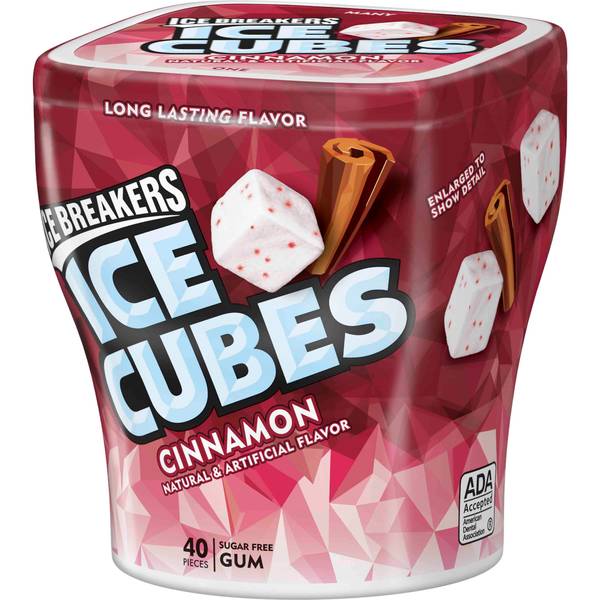 ICE BREAKERS ICE CUBES Sugar Free Gum, Cinnamon - 3400070131 | Blain's ...