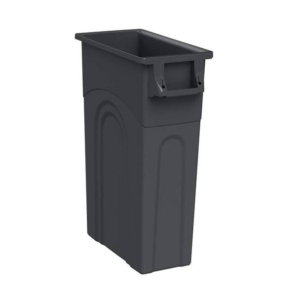 20 Gallon Injection Molded Large Wastebasket Kitchen Trash Can Black Garbage  Bin