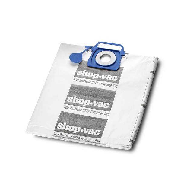 ShopVac HEPA Tear Resistant Collection Filter Bags, 510 gallon