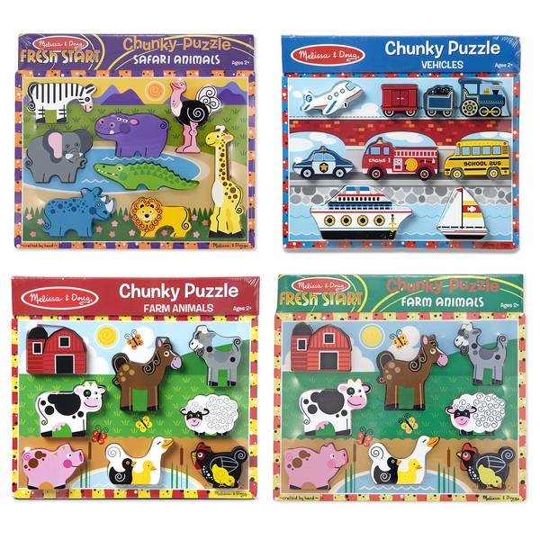 Melissa & Doug Chunky Puzzle Assortment 855 Blain's Farm & Fleet