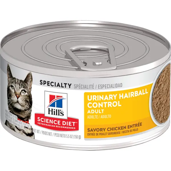 cat food that helps with hairballs