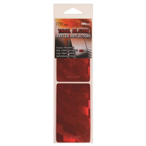 Photo of Reflex Reflectors Red 2 pc
