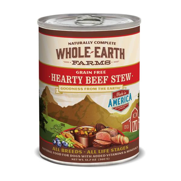whole earth canned dog food